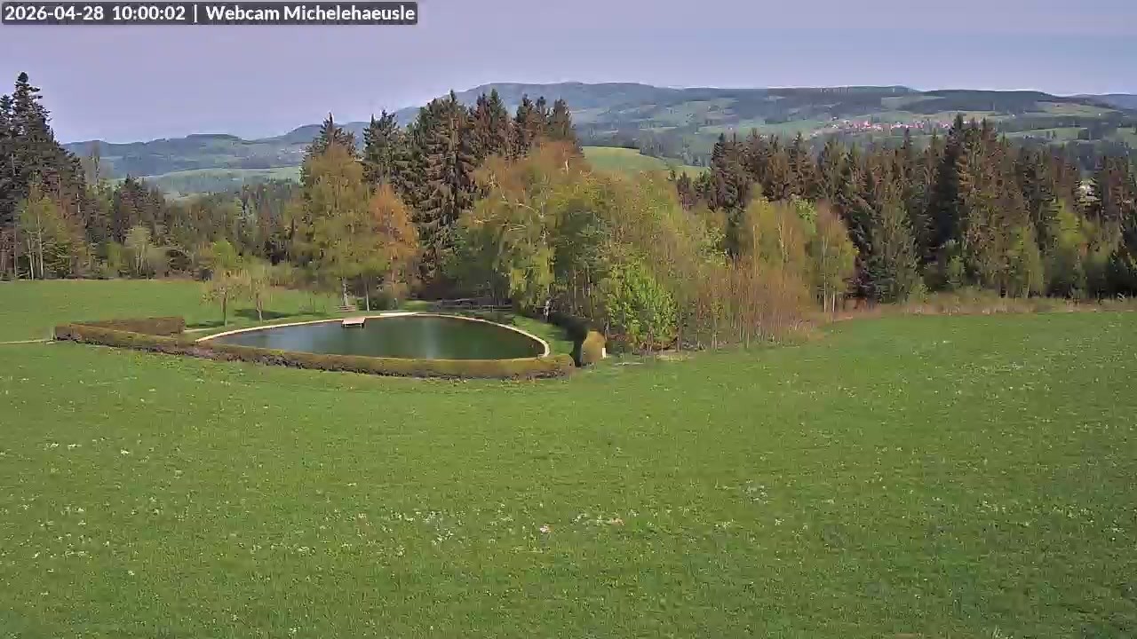 Archived image Webcam View over St. Peter and St. Märgen Thurnerspur