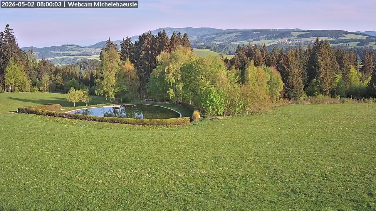 Archived image Webcam View over St. Peter and St. Märgen Thurnerspur