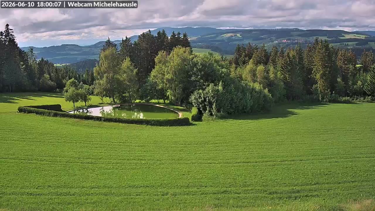 Archived image Webcam View over St. Peter and St. Märgen Thurnerspur