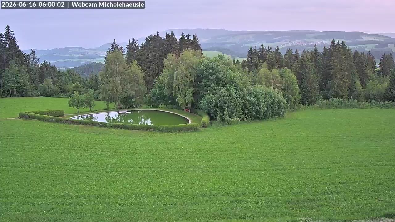 Archived image Webcam View over St. Peter and St. Märgen Thurnerspur