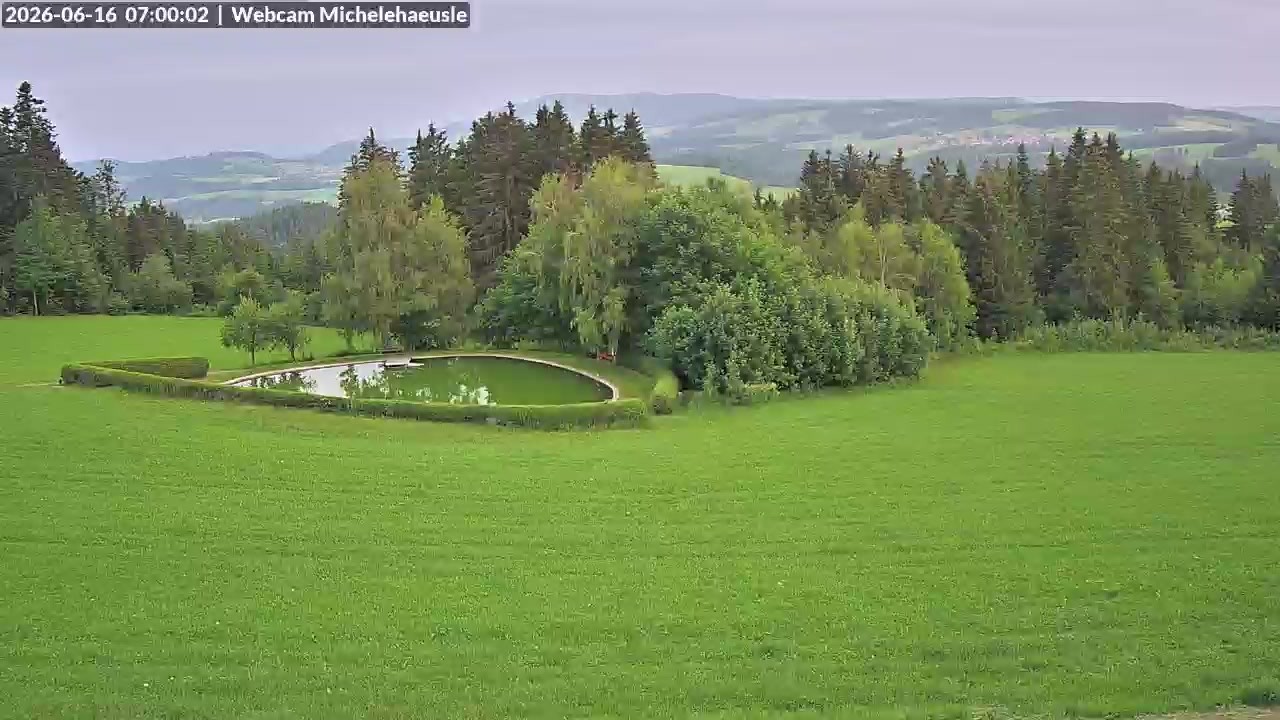 Archived image Webcam View over St. Peter and St. Märgen Thurnerspur