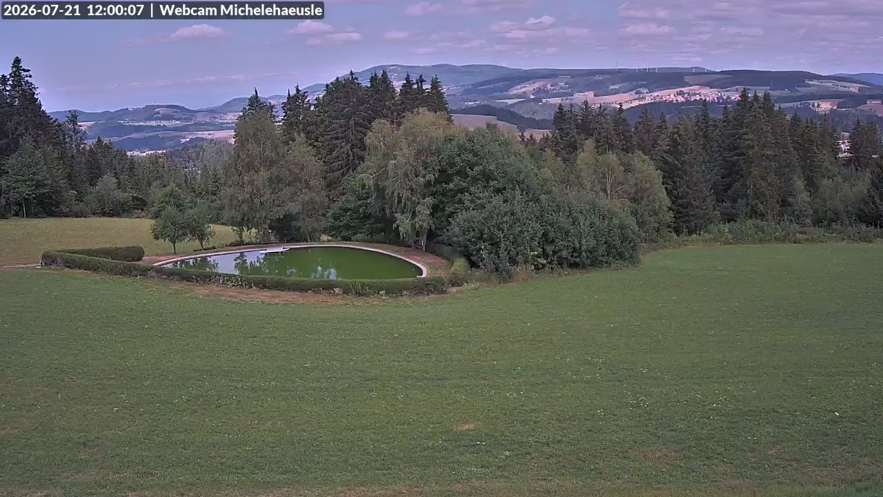 Archived image Webcam View over St. Peter and St. Märgen Thurnerspur