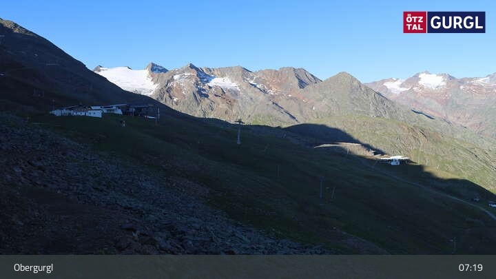 Archiv Foto Webcam Obergurgl: Blick Festkogel
