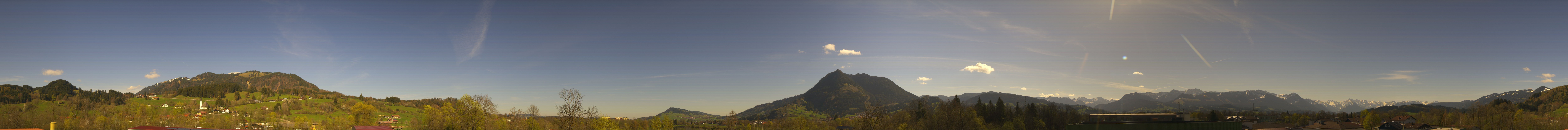 Archived image Webcam Sonthofen: Mountain panorama