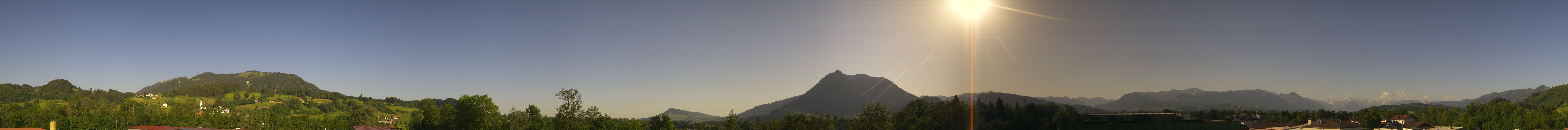 Archived image Webcam Sonthofen: Mountain panorama