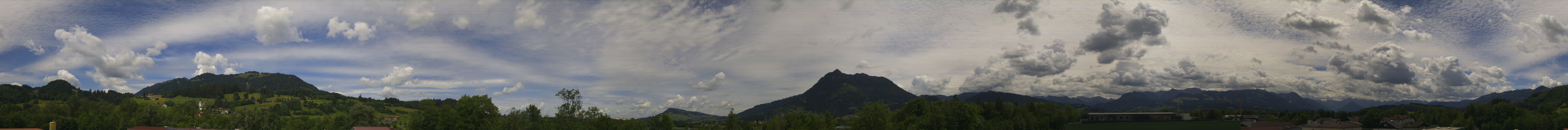 Archived image Webcam Sonthofen: Mountain panorama