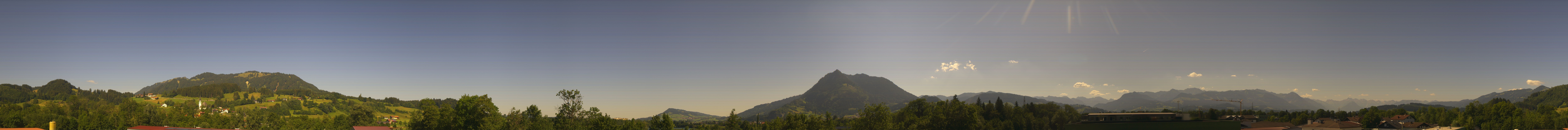 Archived image Webcam Sonthofen: Mountain panorama