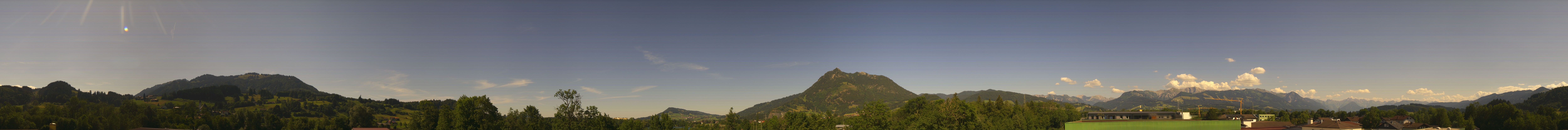 Archived image Webcam Sonthofen: Mountain panorama