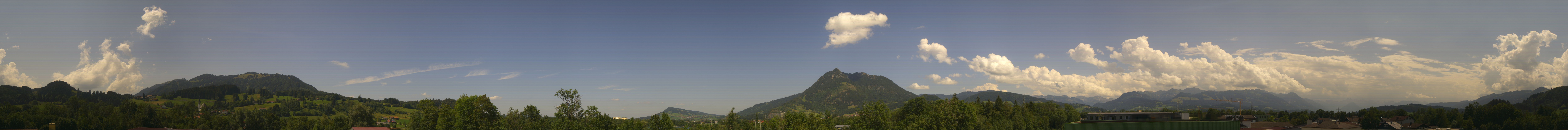 Archived image Webcam Sonthofen: Mountain panorama