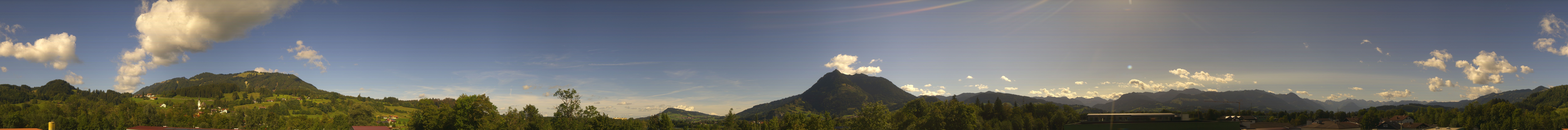 Archived image Webcam Sonthofen: Mountain panorama