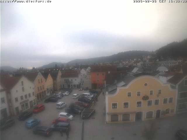 Archived image Webcam View over Dietfurt market square