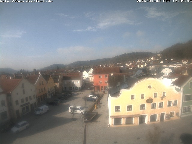Archived image Webcam View over Dietfurt market square