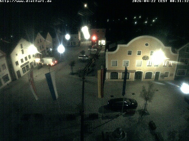 Archived image Webcam View over Dietfurt market square