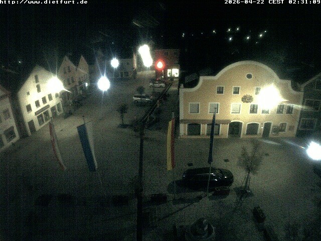 Archived image Webcam View over Dietfurt market square