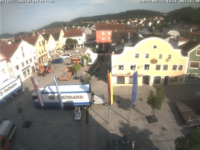 Archiv Foto Webcam Westansicht Marktplatz Dietfurt