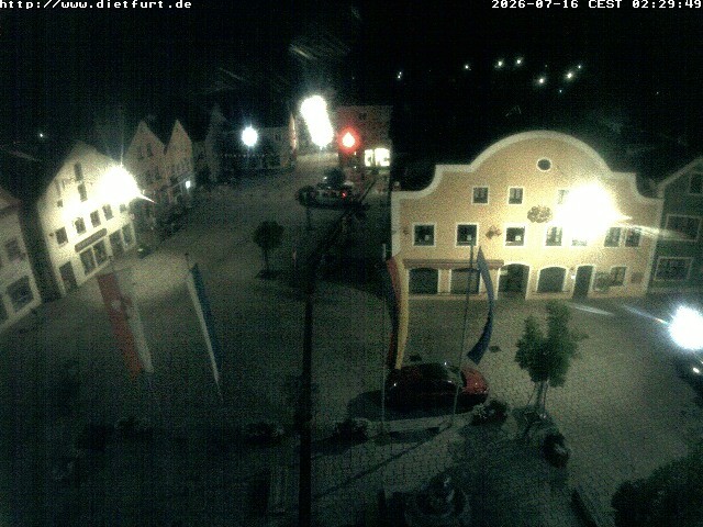 Archived image Webcam View over Dietfurt market square