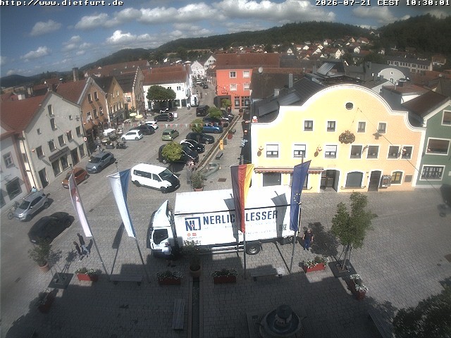 Archiv Foto Webcam Westansicht Marktplatz Dietfurt