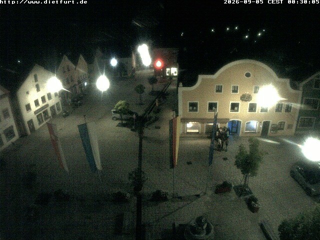 Archived image Webcam View over Dietfurt market square