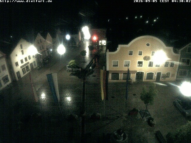 Archived image Webcam View over Dietfurt market square