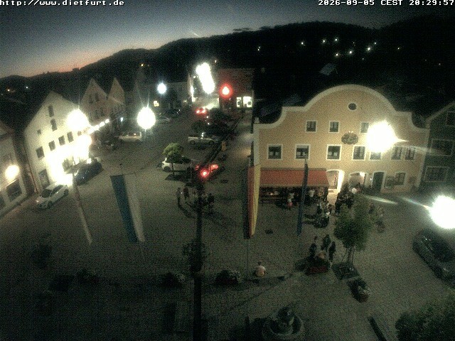 Archived image Webcam View over Dietfurt market square