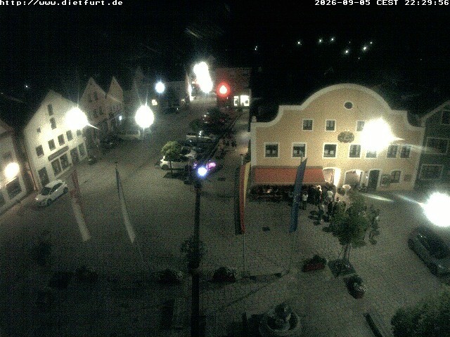 Archived image Webcam View over Dietfurt market square
