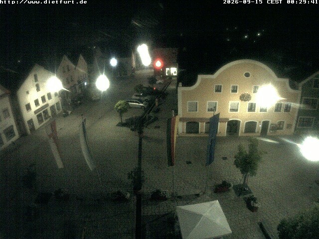 Archived image Webcam View over Dietfurt market square