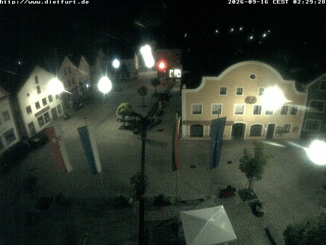 Archived image Webcam View over Dietfurt market square