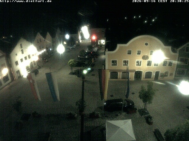 Archived image Webcam View over Dietfurt market square