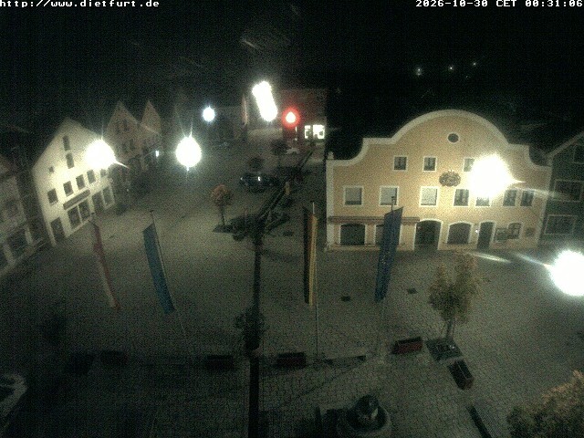 Archived image Webcam View over Dietfurt market square
