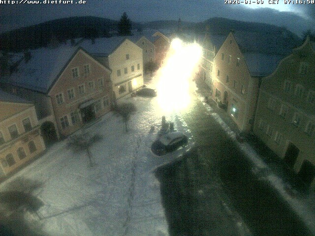 Archiv Foto Webcam Ostansicht Rathaus Dietfurt