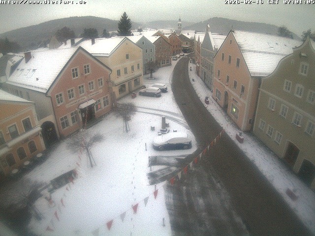 Archiv Foto Webcam Ostansicht Rathaus Dietfurt