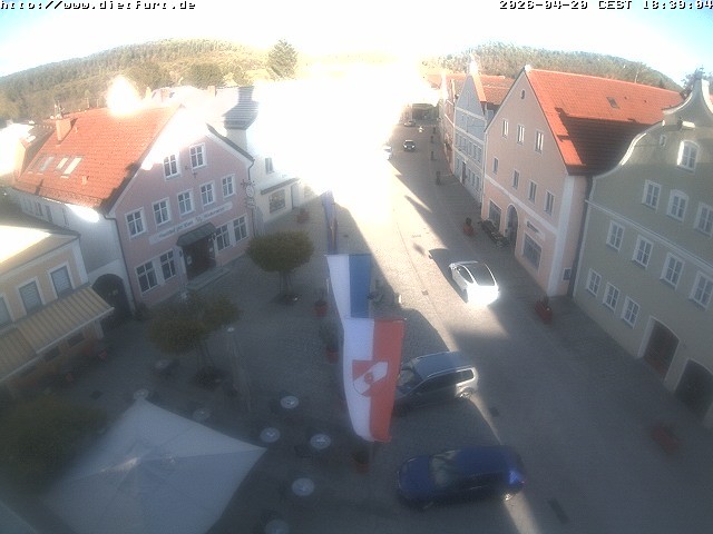 Archiv Foto Webcam Ostansicht Rathaus Dietfurt