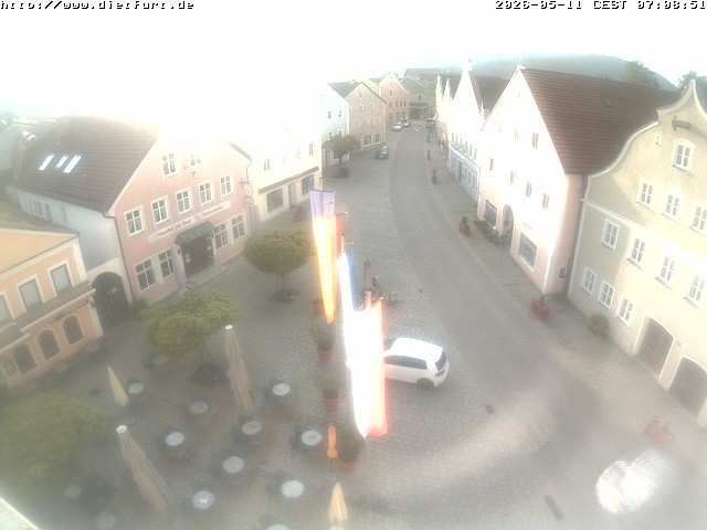 Archiv Foto Webcam Ostansicht Rathaus Dietfurt