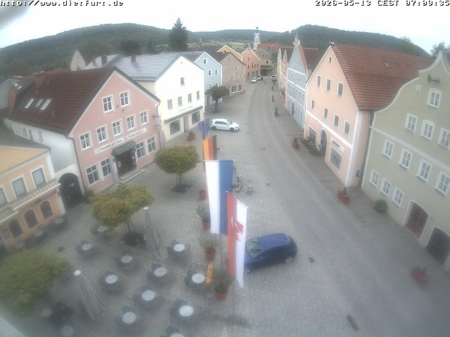 Archiv Foto Webcam Ostansicht Rathaus Dietfurt