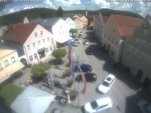 Archiv Foto Webcam Ostansicht Rathaus Dietfurt