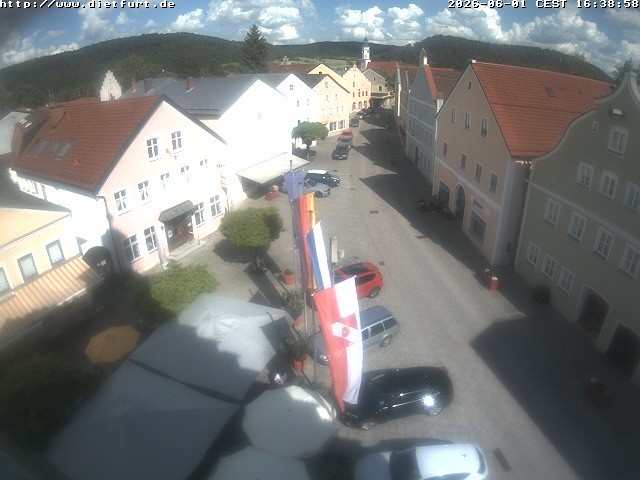 Archiv Foto Webcam Ostansicht Rathaus Dietfurt