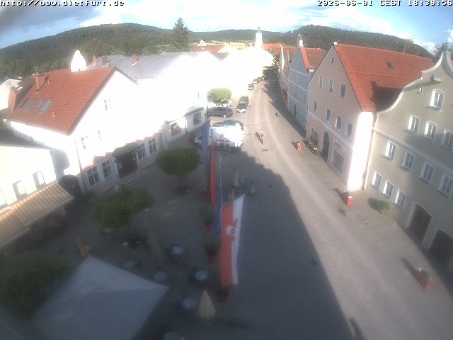 Archiv Foto Webcam Ostansicht Rathaus Dietfurt