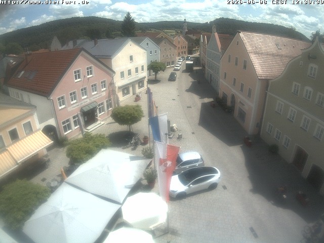 Archiv Foto Webcam Ostansicht Rathaus Dietfurt
