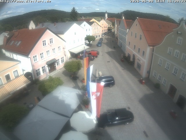 Archiv Foto Webcam Ostansicht Rathaus Dietfurt