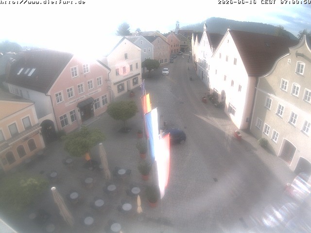 Archiv Foto Webcam Ostansicht Rathaus Dietfurt