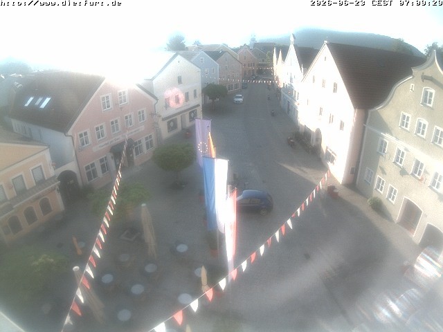 Archiv Foto Webcam Ostansicht Rathaus Dietfurt