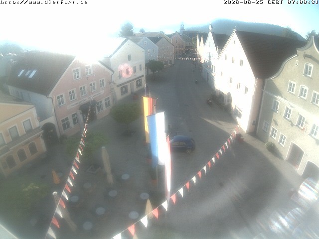 Archiv Foto Webcam Ostansicht Rathaus Dietfurt