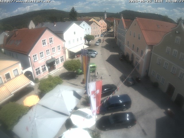 Archiv Foto Webcam Ostansicht Rathaus Dietfurt
