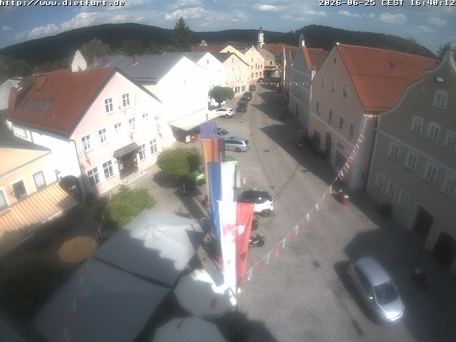 Archiv Foto Webcam Ostansicht Rathaus Dietfurt