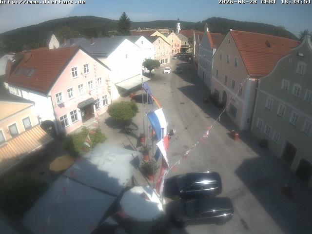 Archiv Foto Webcam Ostansicht Rathaus Dietfurt