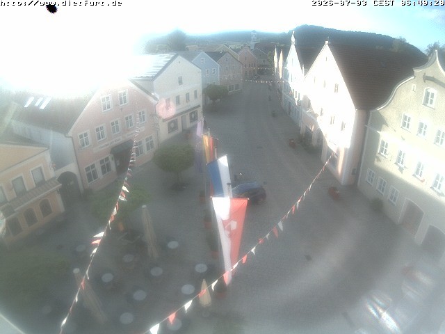 Archiv Foto Webcam Ostansicht Rathaus Dietfurt