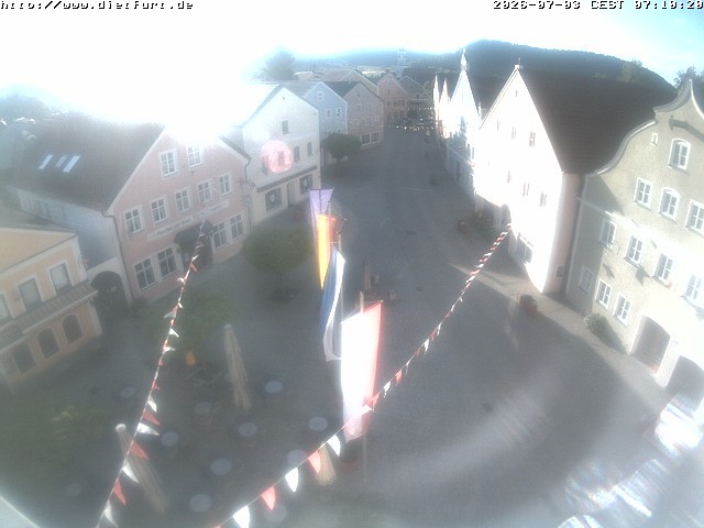 Archiv Foto Webcam Ostansicht Rathaus Dietfurt