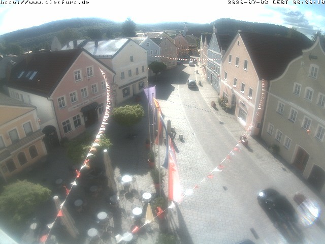Archiv Foto Webcam Ostansicht Rathaus Dietfurt