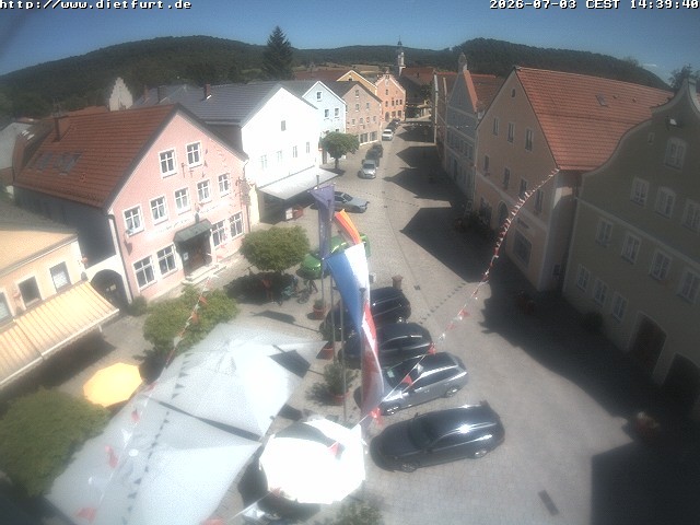 Archiv Foto Webcam Ostansicht Rathaus Dietfurt