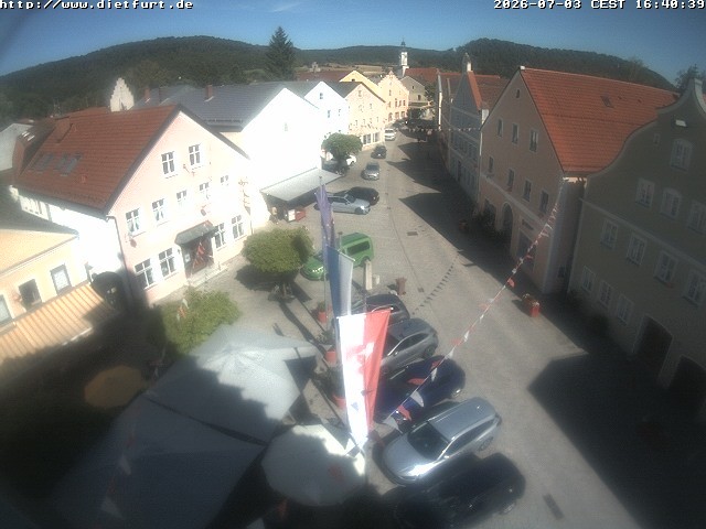 Archiv Foto Webcam Ostansicht Rathaus Dietfurt